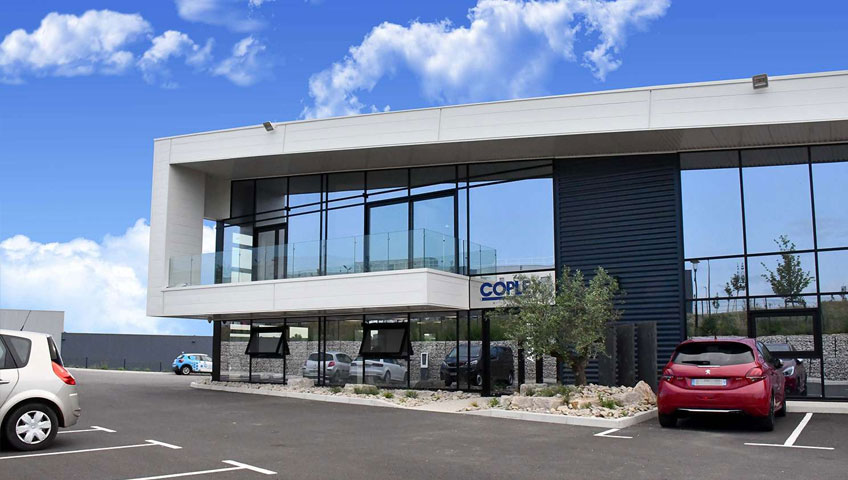 Entrée et bureaux Coplex à Chasse-sur-Rhône